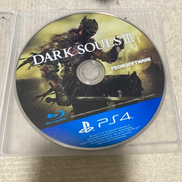 PS4 DARK SOULS Ⅲ ダークソウル3 ケース無し
