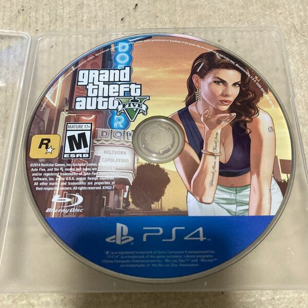 【PS4】 Grand Theft Auto Vケース無し　北米版　日本語不可　輸入版　 グランド セフト オートV 元ケース無し