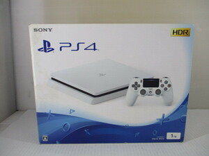 G2971 送料無料！SONY　PlayStation4　1TB　CUH-2100BB02　中古品/動作確認済/イヤフォン、説明書欠品/箱タバコ臭ダメージ有