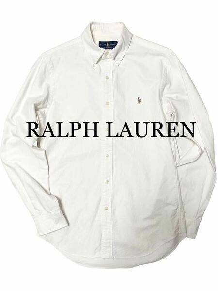 ラルフローレン★RALPH LAUREN★現行タグ★SLIM FIT★ボタンダウンシャツ★S★国内正規品★ホワイト★白