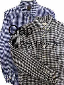 Gap★2枚セット★ギンガムチェックシャツ★ボタンダウン★S★ビジネスシャツ★カジュアルシャツ通年使用可能★