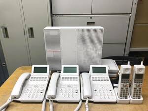 NTT　αN1 Sタイプ主装置　スター配線　電話機5台セット 管理NO20