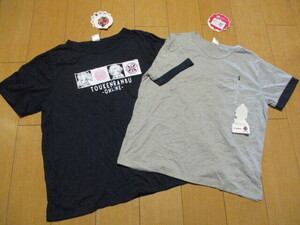 Apr23-6　Tシャツ　2枚　刀剣乱舞　3Lサイズ　ネイビー・グレー