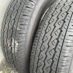 バリ山 145/80R12 145-80-12 LT スチールホイール 4本セット K370 BRIDGESTONE ブリジストン 21年 軽 軽トラ 軽バン などにの画像4