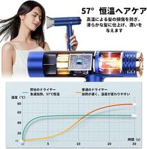 【在庫1点限り】 ドライヤー 大風量 速乾 1200W マイナスイオン 小型 軽量 コンパクト 折りたたみ 青 新品 未使用_画像6