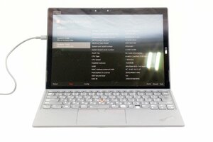 【JUNK】 1円スタート Lenovo ThinkPad X1 Tablet Gen3 BIOS起動確認のみ ACアダプター ストレージ欠品 タブレットPC 【tkj-02373】