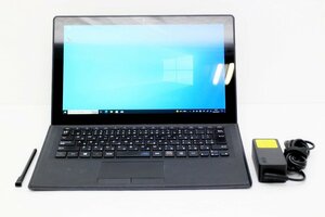 【JUNK】 1円スタート NEC PC-VKT12SGG3 Windows 10 Pro 64bit OS起動確認のみ タブレットPC ACアダプタ スタイラスペン付属【tkj-02380】