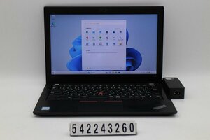 Lenovo ThinkPad X280 Core i3 8130U 2.2GHz/8GB/128GB(SSD)/12.5W/FHD(1920x1080)/Win11 キー文字消え 【542243260】
