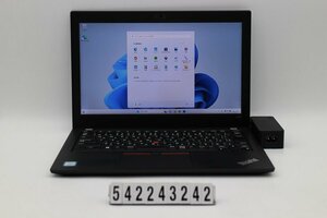 Lenovo ThinkPad X280 Core i3 8130U 2.2GHz/8GB/128GB(SSD)/12.5W/FHD(1920x1080)/Win11 キー文字消え 【542243242】