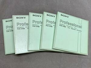 4＃J/3955　SONY ソニー PLN-370B レコディンクテープ　オープンリールテープ 5点セット　現状/未確認　60サイズ