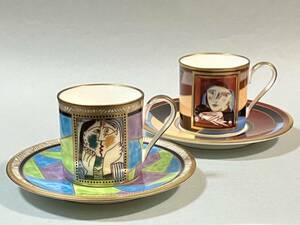 ★THE PABLO PICASSO COLLECTION パブロ・ピカソ Bone China/ボーンチャイナ カップ&ソーサー ２客：絵画