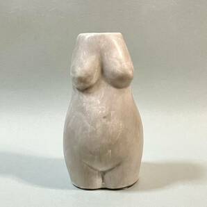 ★レトロ 陶器 裸婦像 女性 ヌード 花瓶/フラワーベース オブジェ 15cmの画像2