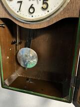 昭和レトロ 当時物　ゼンマイ式 振り子時計 ボンボン時計　EIKEISHA_画像5