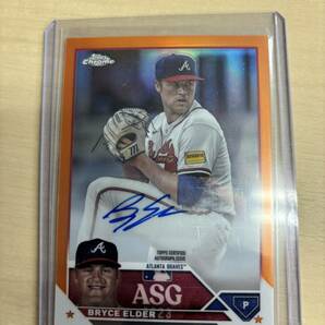 MLB 2023TOPPS CHROME UPDATE Auto ASG Orange /25 BRYCE ELDER BRAVESの画像1