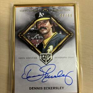MLB 2023TOPPS CHROME GILDED FLAME AUTO /99 DENNIS ECKERSLEY A'sの画像1