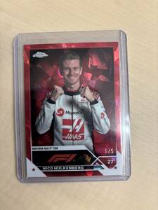 F1　2023 TOPPS CHROME SAPPHIRE FORMULA １ Base RED 5/5 NICO HULKENBERG ハース