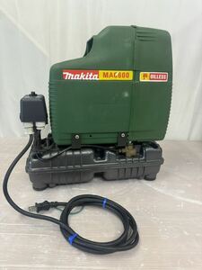 4h18必見! Used item makita マキタ MAC600 Oilレス Air conditionerプレッサ 簡易動作確認済み 電動Tools 