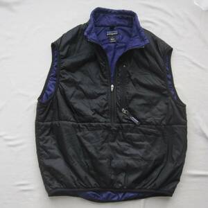 ☆90s パタゴニア パフボール ベスト（S）黒 紫 /patagonia puffball / 90s / vintage / mars / ビンテージ / ダスパーカー