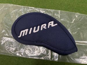 新品 未使用品 三浦技研 MIURA アイアンカバー ネイビー 番手表示無し ネコポス発送 ①