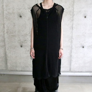 23SS 未使用品 定価58300円 JULIUS ユリウス メッシュ ニット カットソー size3 L incarnation 817KNM5 rick owens yohji yamamoto guidi