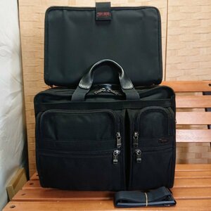 【極美品】TUMI トゥミ【26041D4】 ブリーフケース ショルダーバッグ ビジネスバッグ かばん PCケース付き 【ブラック】