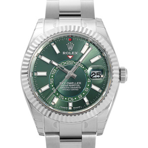 ロレックス ROLEX スカイドゥエラー 336934 ミントグリーン/バー文字盤 新品 腕時計 メンズ