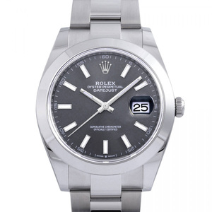 ロレックス ROLEX デイトジャスト 41 126300 スレート/バー文字盤 新品 腕時計 メンズ
