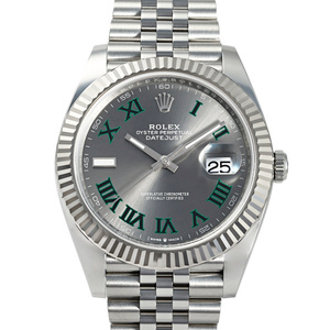 ロレックス ROLEX デイトジャスト 41 126334 スレート/グリーンローマ文字盤 新品 腕時計 メンズ