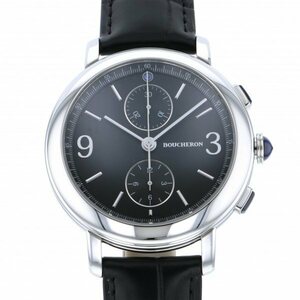 ブシュロン BOUCHERON エピュール クロノグラフ WA021302 ブラック文字盤 新品 腕時計 メンズ