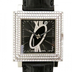  Boucheron BOUCHERONkyareWA011306 black face new goods wristwatch men's 