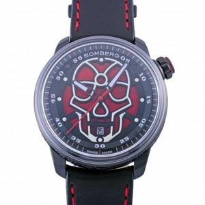  Bomber gBOMBERG BB-01 автоматический Skull CT43APBA.23-1.11 красный циферблат новый товар наручные часы мужской 