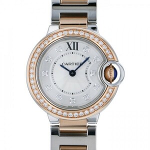  Cartier Cartierba long blue W3BB0009 silver face new goods wristwatch lady's 