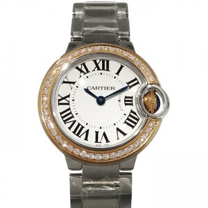  Cartier Cartierba long blue 28MM WE902079 silver face new goods wristwatch lady's 
