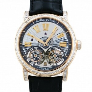 Roger Dubui Roger Dubuis Humage Double Flying Tourbillon Rddbho0570 Серебряный циферблат использовал часы мужчины