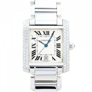 Cartier Cartier Cartier Tank Française LM WE1003S3 Серебряный циферблат Подержанные мужские часы