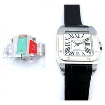 カルティエ Cartier サントス 100 MM W20106X8 シルバー文字盤 新品 腕時計 レディース_画像5