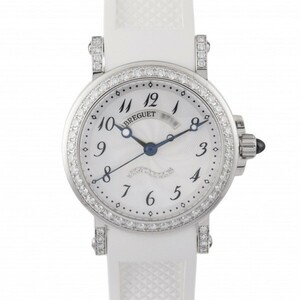  Breguet Breguet marine MOP mother ob pearl 8818BB/59/564 DD00 white face used wristwatch lady's 
