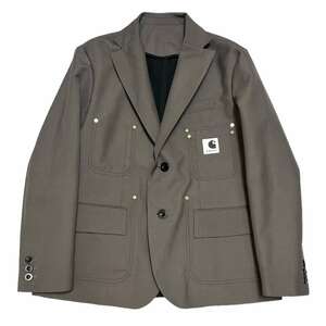 【2周年競りイベ111,111円スタート!!】sacai サカイ　24SS x Carhartt Suiting Reversible Jacket グレー ブラック サイズ:1