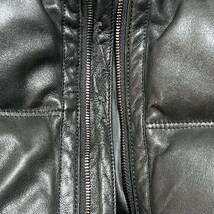 5351 POUR LES HOMMES 5351プールオム　Leather Hooded Down Jacket ブラック サイズ:2_画像7