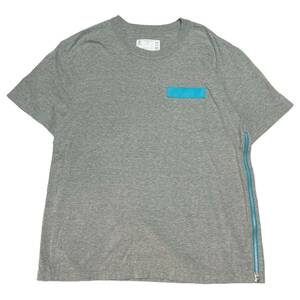 sacai サカイ　18SS Zipdetail Pocket T-Shirts グレー サイズ:2