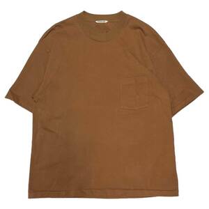 AURALEE オーラリー　Heavy Cotton Pocket T-Shirts L.ブラウン サイズ:5