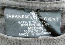 ★即決★Japanese Ancient/ジャニーズ・エンシェント★梵字・ぼんじプリントTee★サイズM★ブラック・黒★高荘/中古★BURNS・バーンズ★_画像5