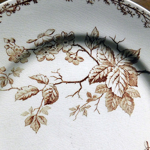 ★フランスアンティーク クレイユ・モントロー "SILVA"枯れて可愛いお皿とラヴィエの画像2