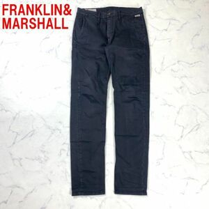 A2755 フランクリンアンドマーシャル チノパン スリム FRANKLIN&MARSHALL　コットン ブラック SLIM FIT 黒 グレー 32