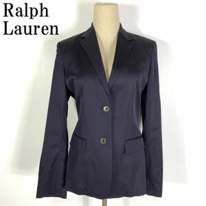 LA1339 ラルフローレン テーラードジャケット Ralph Lauren 裏地あり 濃紺ダークネイビー 9