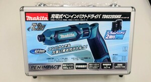 ★未使用品・送料無料 マキタ makita 充電式ペンインパクトドライバ TD022DSHX 7.2V 1.5Ahバッテリ2個