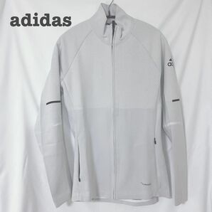 新品未使用　参考16000円　adidas ジャージ　撥水　トレーナー　アディダス　グレー　メンズ