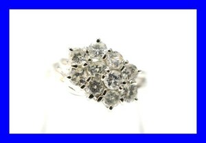 ○新品同様 プラチナ Pt850 ダイヤ 1.02ct 指輪 リング 6.1g R0162