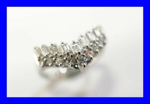 ○新品同様 プラチナ Pt900 ダイヤ 0.73ct 指輪 リング 5.2g RDH0