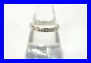 ○新品同様 プラチナ Pt900 ダイヤ 0.05ct 指輪 リング 3g RDQ0